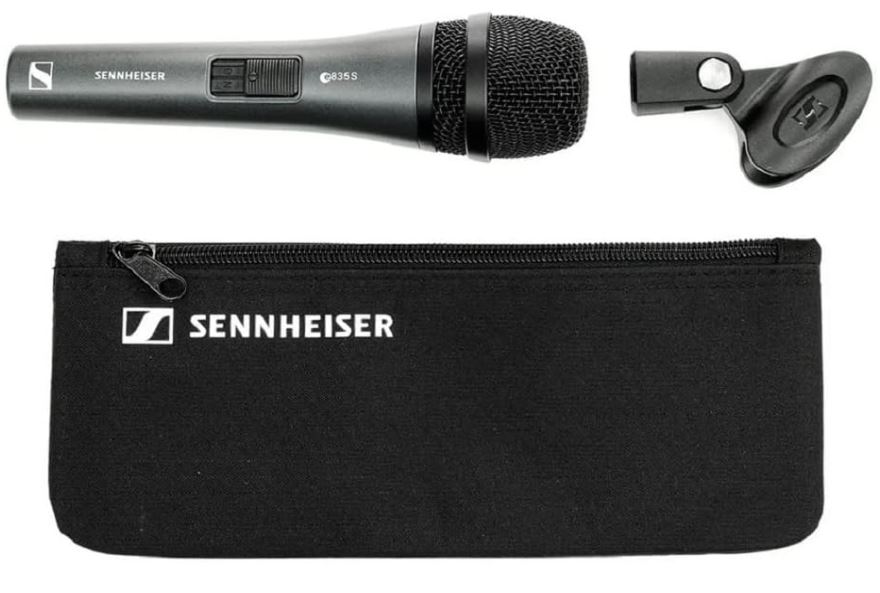 Micro Thu Âm Sennheiser e 835-S – Dynamic Cardioid – Có Công Tắc – Chống Hú - Hàng Chính Hãng