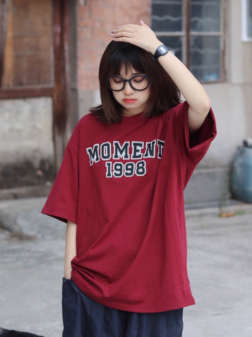 Áo Phông Nam Nữ Form Rộng Tay Lỡ Vải Cotton Mịn Mát - Moment 1998