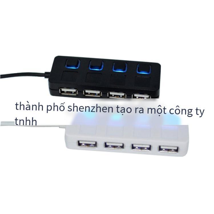 Nhà máy bán giá thấp nhất bộ mở rộng usb2.0hub một kéo bốn bộ chia công tắc độc lập Bộ mở rộng 4 cổng trung tâm đa giao diện