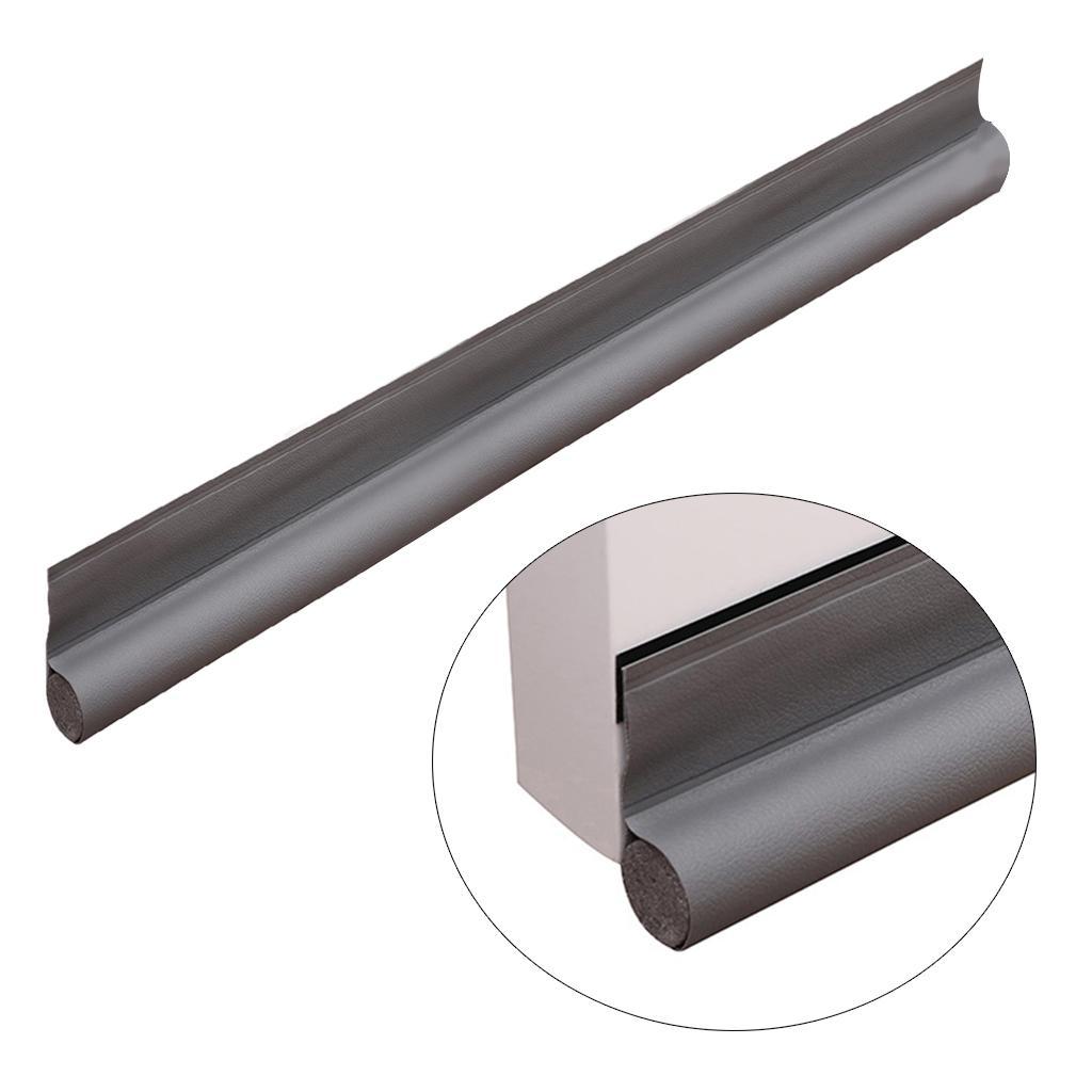 2-6pack Door Draft Stopper Door Draft Blocker Strong Adhesive 38" Length gray