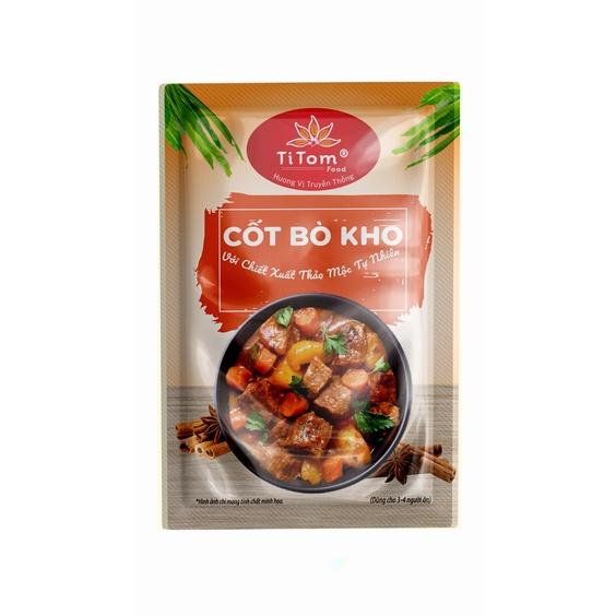 Gia vị nấu bò kho - Gia vị bò kho - Gia vị bò kho nêm sẵn - Cốt bò kho TITOM 55g