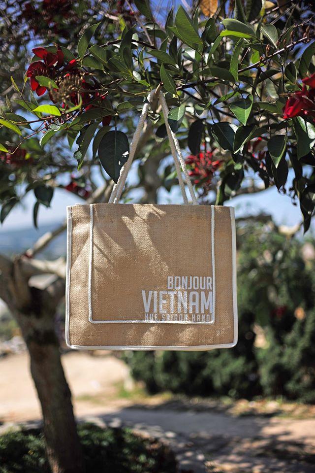 Túi vải đay Bonjour Vietnam