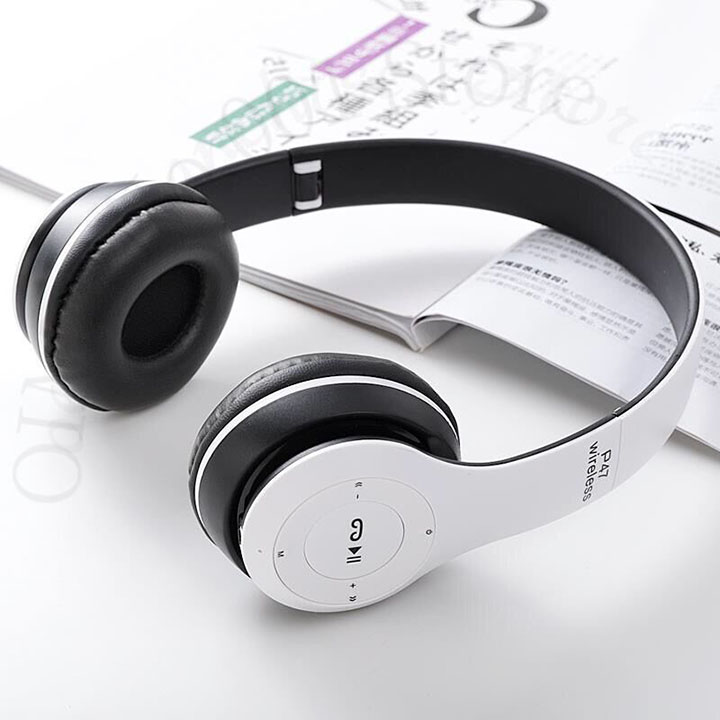 Tai nghe chụp tai bluetooth Headphone nghe nhạc không dây 5Tech hỗ trợ đàm thoại nghe nhạc dùng cho điện thoại, laptop, máy tính hàng chính hãng