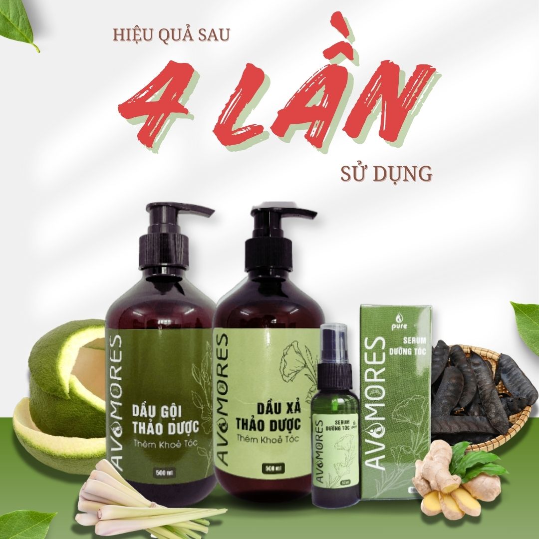Dầu xả thảo dược AVAMORES - Giúp tóc suôn mềm, Giữ màu tóc nhuộm, Nuôi dưỡng tóc từ gốc 500ml