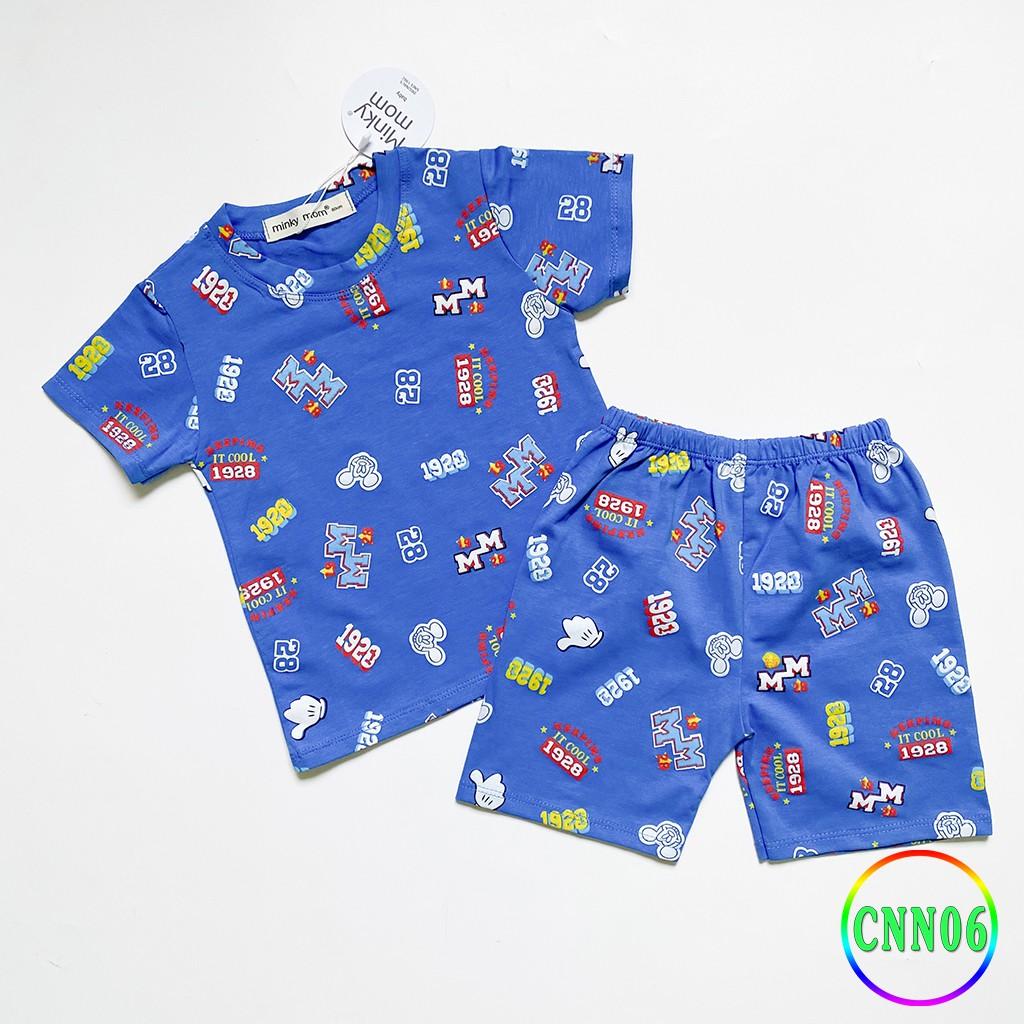 Bộ Cộc Tay Cho Bé CNN06 Đồ Bộ Thun Cotton 100% Mềm Mịn Thoáng Mát Thấm Hút Mồ Hôi