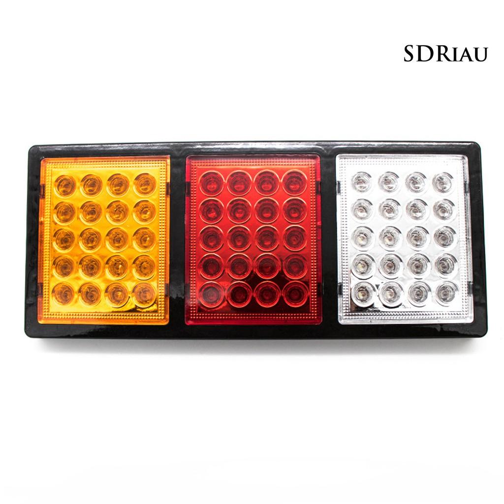 Bộ 2 Đèn Led Chống Thấm Nước Dc 12v / 24v 60 Bóng Chất Lượng Cao