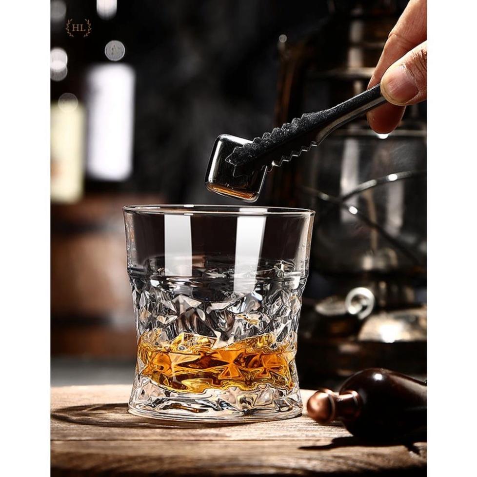 BỘ 6 LY TT phục vụ WHISKY | CỐC thủy tinh trong thời thượng | Ly uống rượu mạnh 310ml miệng loe , đồ gia dụ
