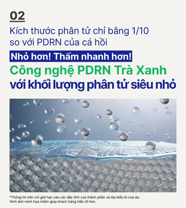 Serum Retinol PDRN tế bào gốc trà xanh cho da căng bóng đàn hồi 25ml