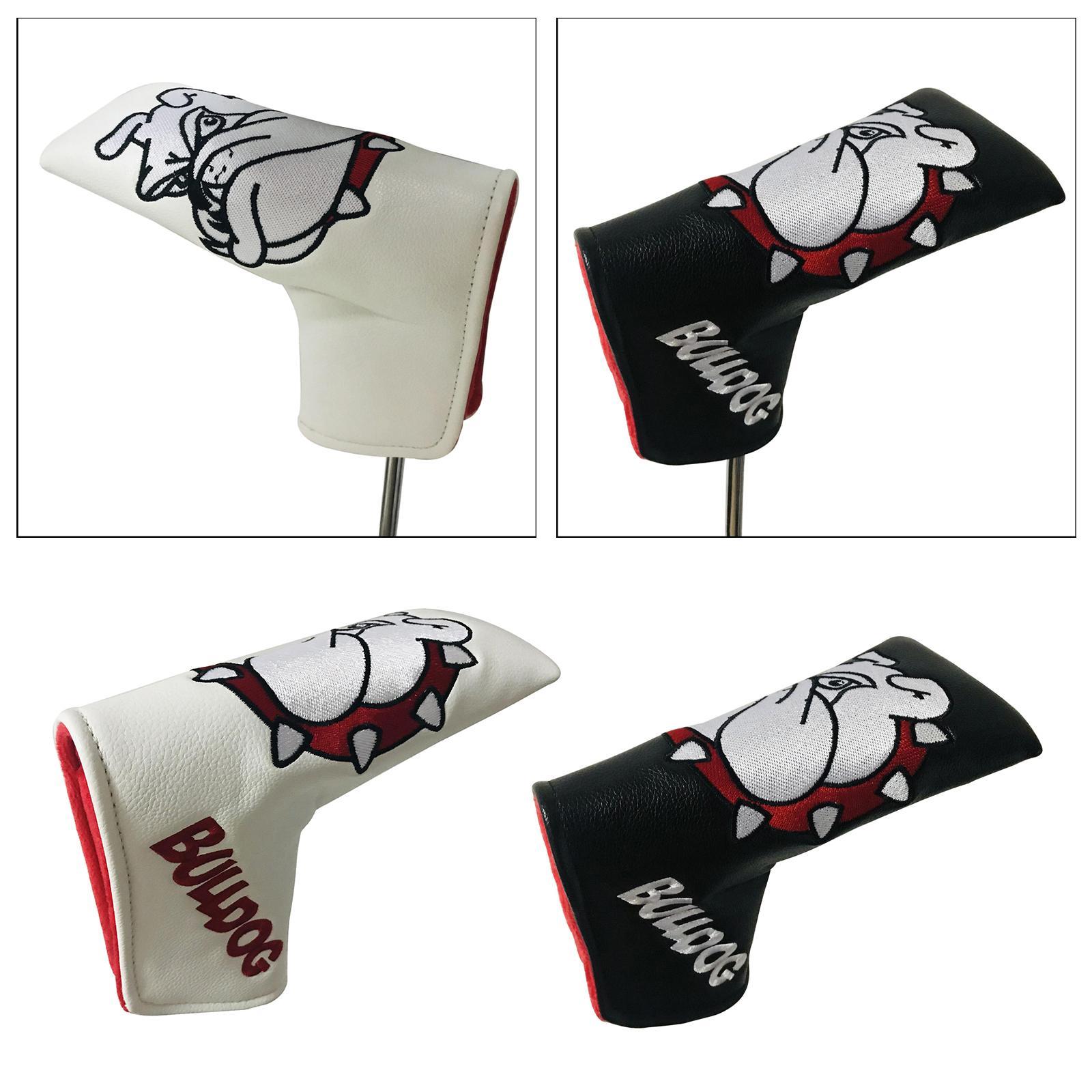 5xGolf Headcover Putter Blade Head Cover Waterproof Protective Sleeve Black