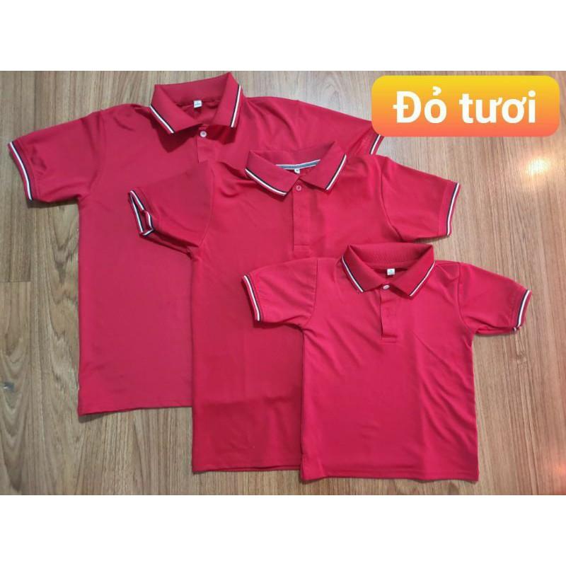 ÁO GIA ĐÌNH CÓ CỔ chất liệu cotton co giãn tốt loại 1 cực kỳ hot trend