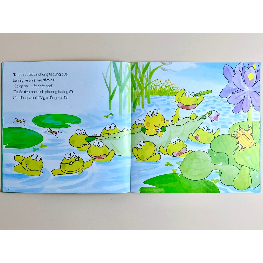 Bộ Sách Ehon Cho Bé Từ 3 Đến 6 Tuổi - Mười Chú Ếch (Combo 06 Tập) - Bìa Mềm - Ehomebooks