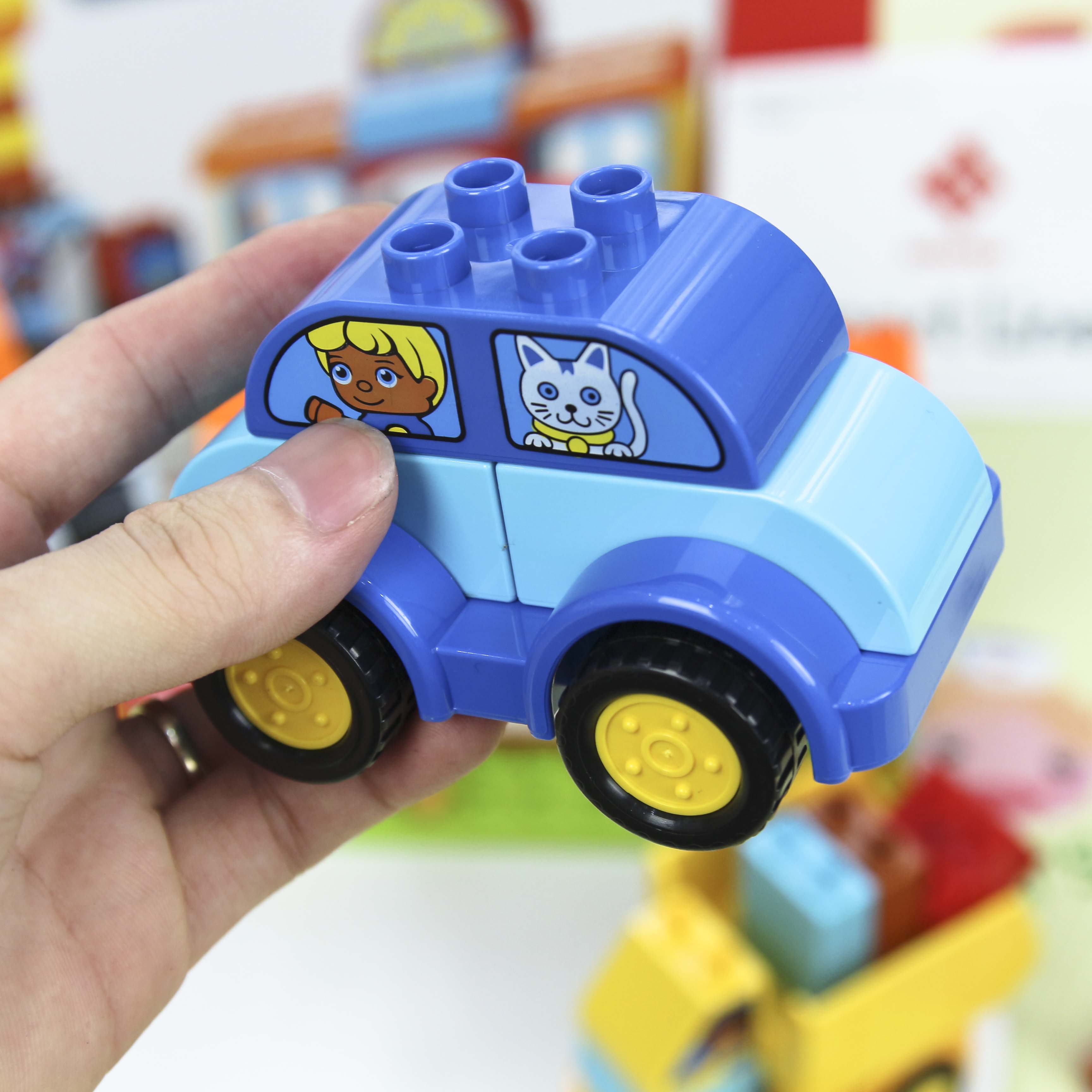 Bộ đồ chơi lắp ghép Smoneo Lego Duplo phương tiện cứu hộ giao thông - 68 mảnh ghép Toyshouse - 77004