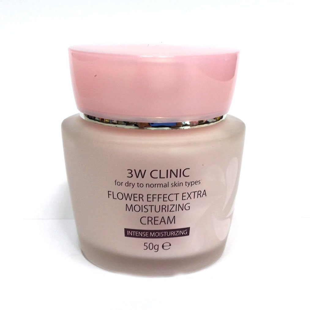 Kem dưỡng 3W Clinic Flower Effect Extra Moisturizing Cream