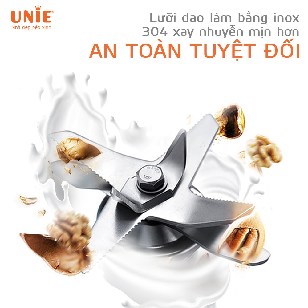 Máy Làm Sữa Hạt Xay Nấu Đa Năng UNIE V1S 9 Chế Độ Nấu Tiêu Chuẩn Đức Công Suất 1800W Dung Tích 1750 ML- Hàng Chính Hãng