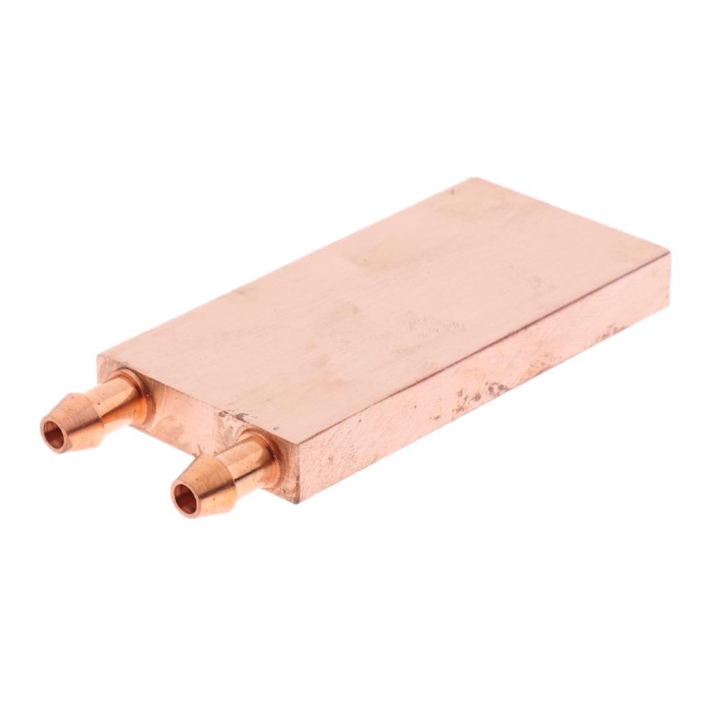 2x Copper Water Cooling Block for Computer CPU Graphic Heat Sink 40x80 Copper