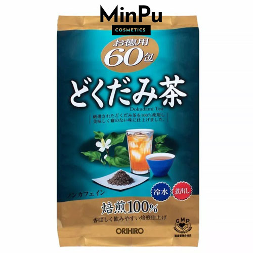 Trà Diếp Cá Orihiro Tiêu Mụn, Mát Gan, Giải Độc - Dokudami Tea Orihiro 60 gói/ bịch