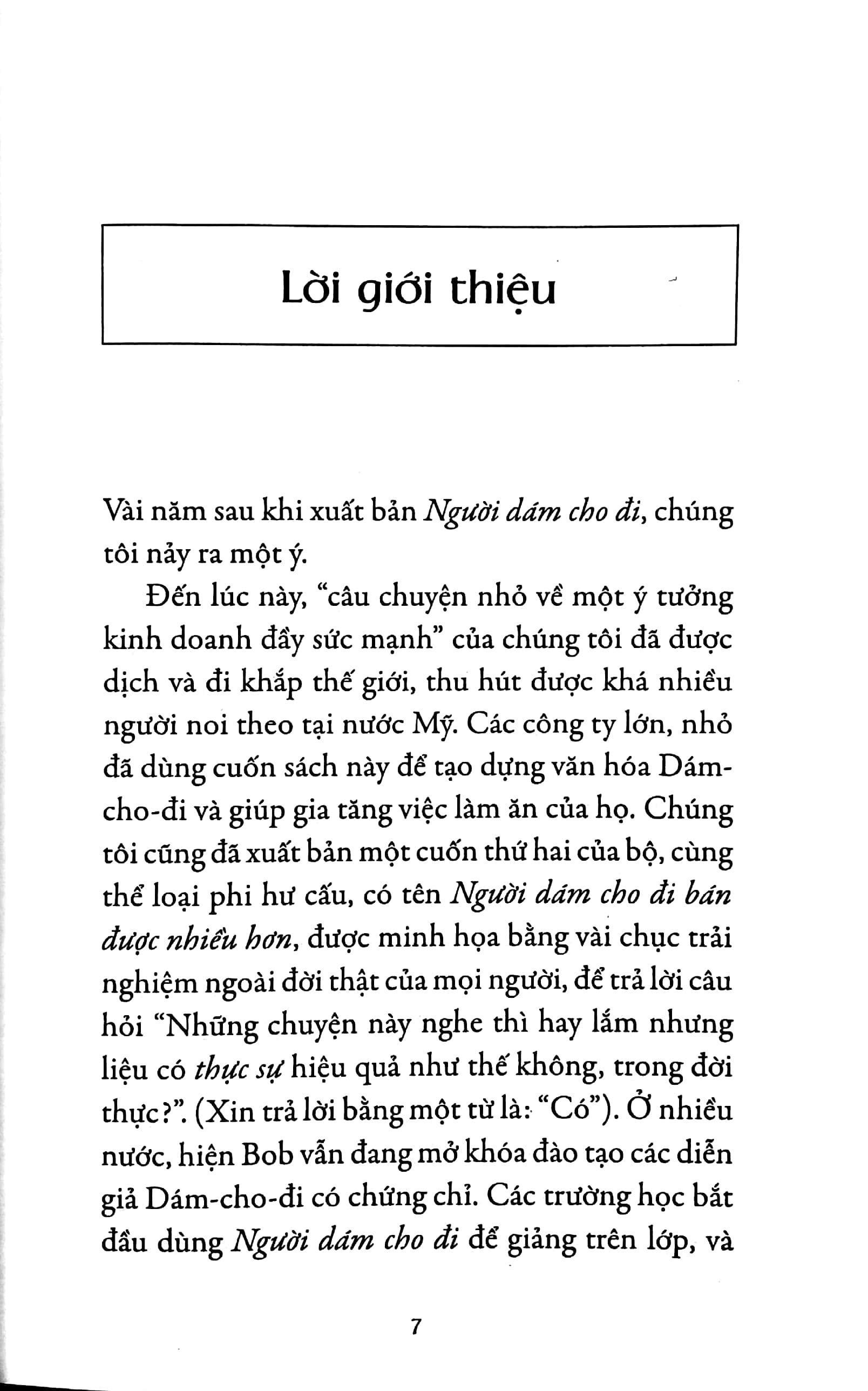 Sách Nhà Lãnh Đạo Dám Cho Đi