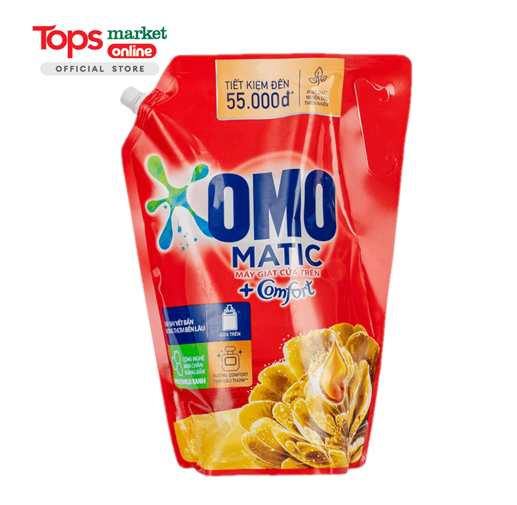 Nước Giặt OMO Matic Comfort Tinh Dầu Thơm Túi 2.8KG
