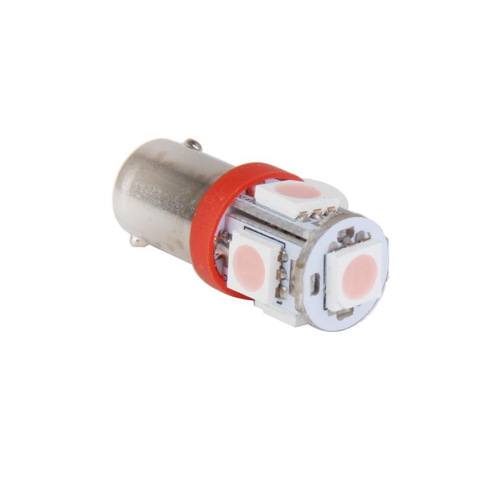4-7pack BA9S Bayonet 12V Car LED 5050 5 SMD Pink Dash Interior Light Bulb