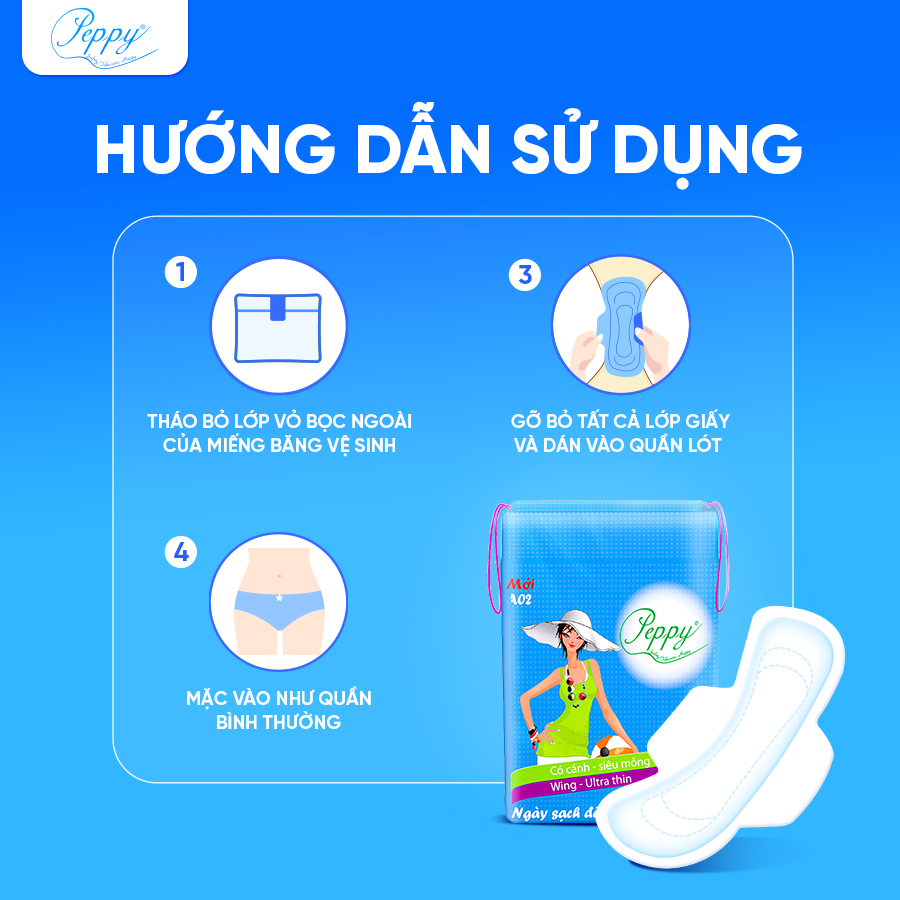 COMBO 12 gói Băng Vệ Sinh AO2 Ngày Và Đêm, Siêu Thấm, Siêu Mỏng Nhẹ, Mặt Lưới, Có Cánh (7 miếng)