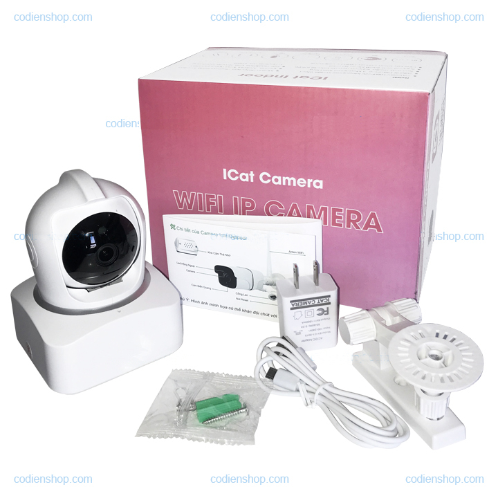 Camera IP Wifi trong nhà Hunonic ICat Indoor - Hàng chính hãng