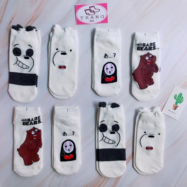 Tất ngắn cổ hình gấu “ We Bare Bears