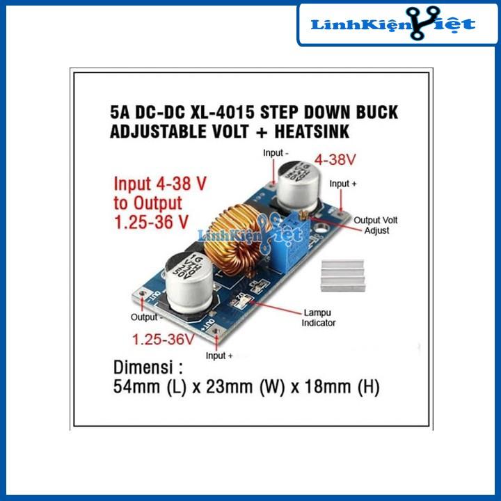 Module Hạ Áp Buck DC-DC 5A XL4015