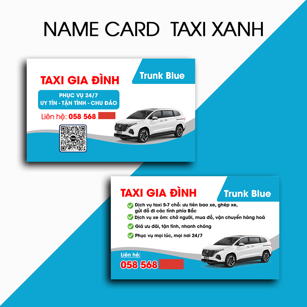 In Name Card - Danh Thiếp TAXI | In Theo Yêu Cầu - MS: 111607