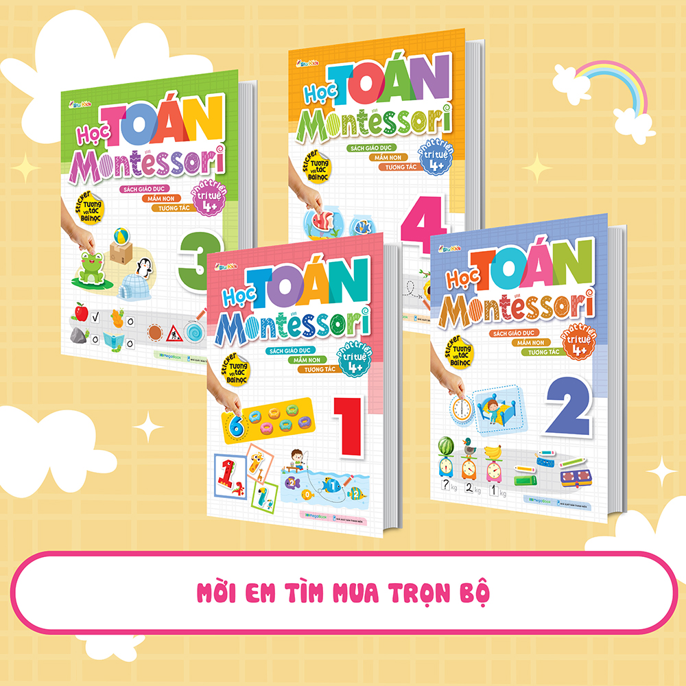 Học Toán Montessori 4 ( Phát triển trí tuệ 4+)
