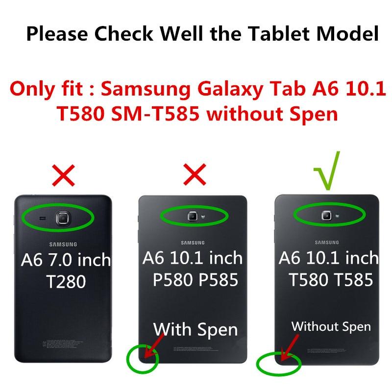 Bao Da Nắp Gập Họa Tiết Hoạt Hình Dễ Thương Cho Samsung Galaxy Tab A6 A 10.1 2016 Sm-T580 T585