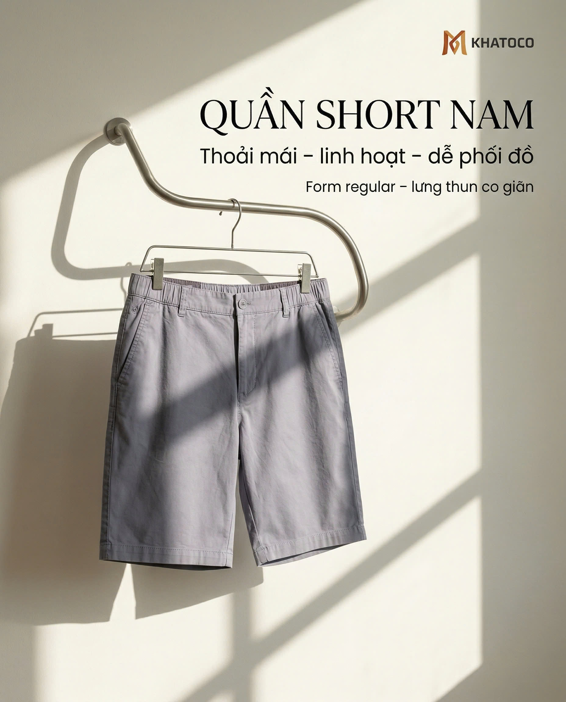 Quần short nam Khatoco sale off 299k( Giá tem 378k)(29-38)