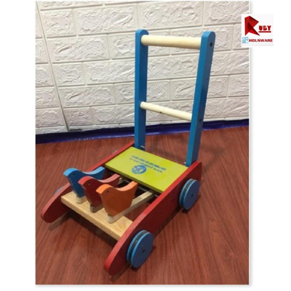 Xe Tập Đi Bằng Gỗ Cho Bé