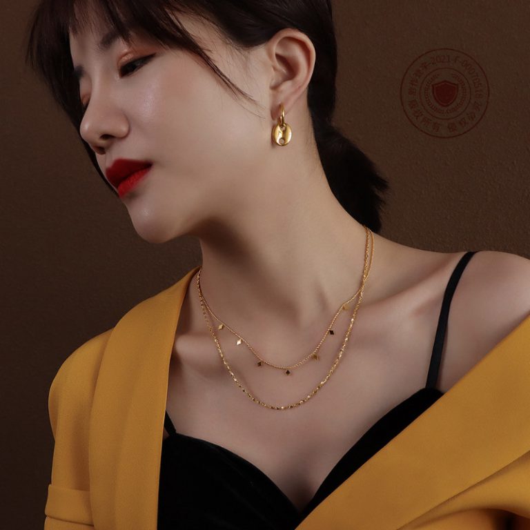 Dây Chuyền 2 Tầng Titan Ko Han Rỉ TT 3779