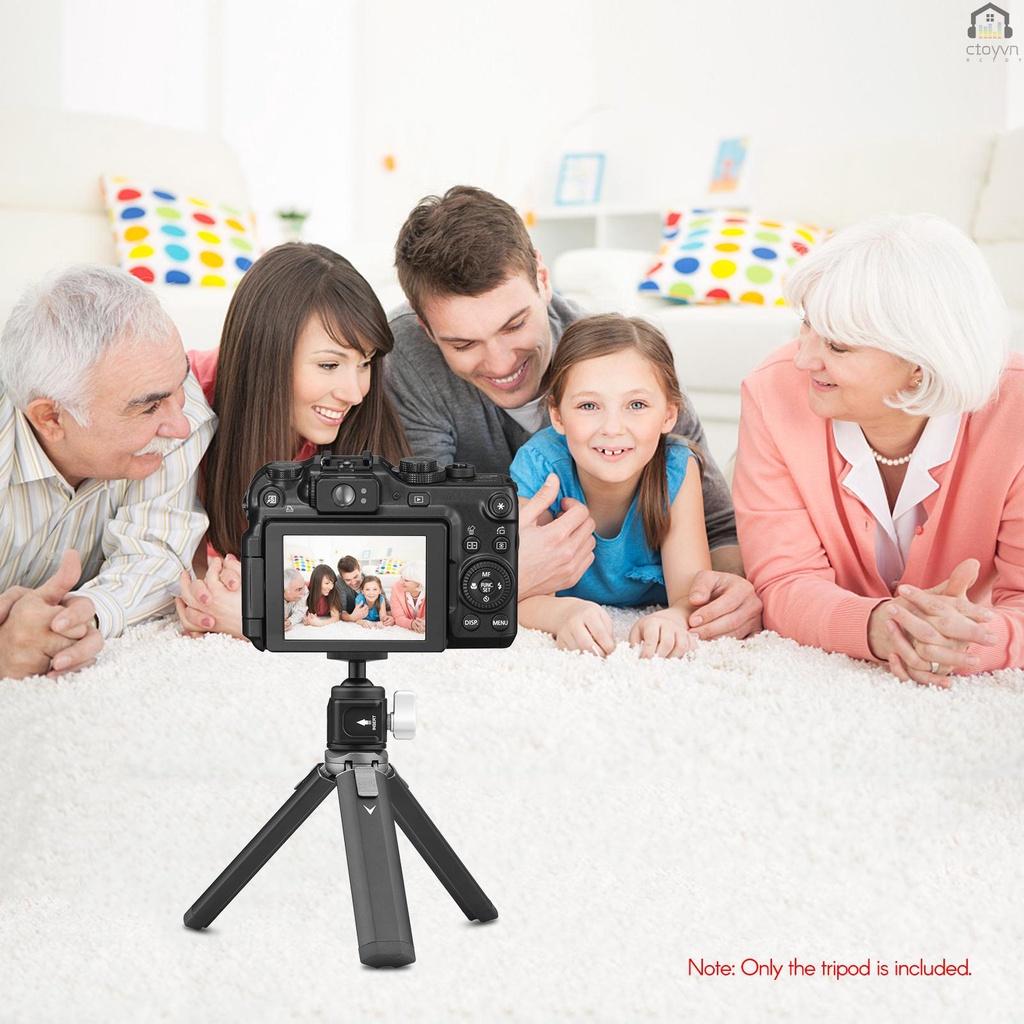 Giá đỡ ba chân mini bằng hợp kim nhôm kèm ốc vít 1/4 inch cho máy ảnh/điện thoại