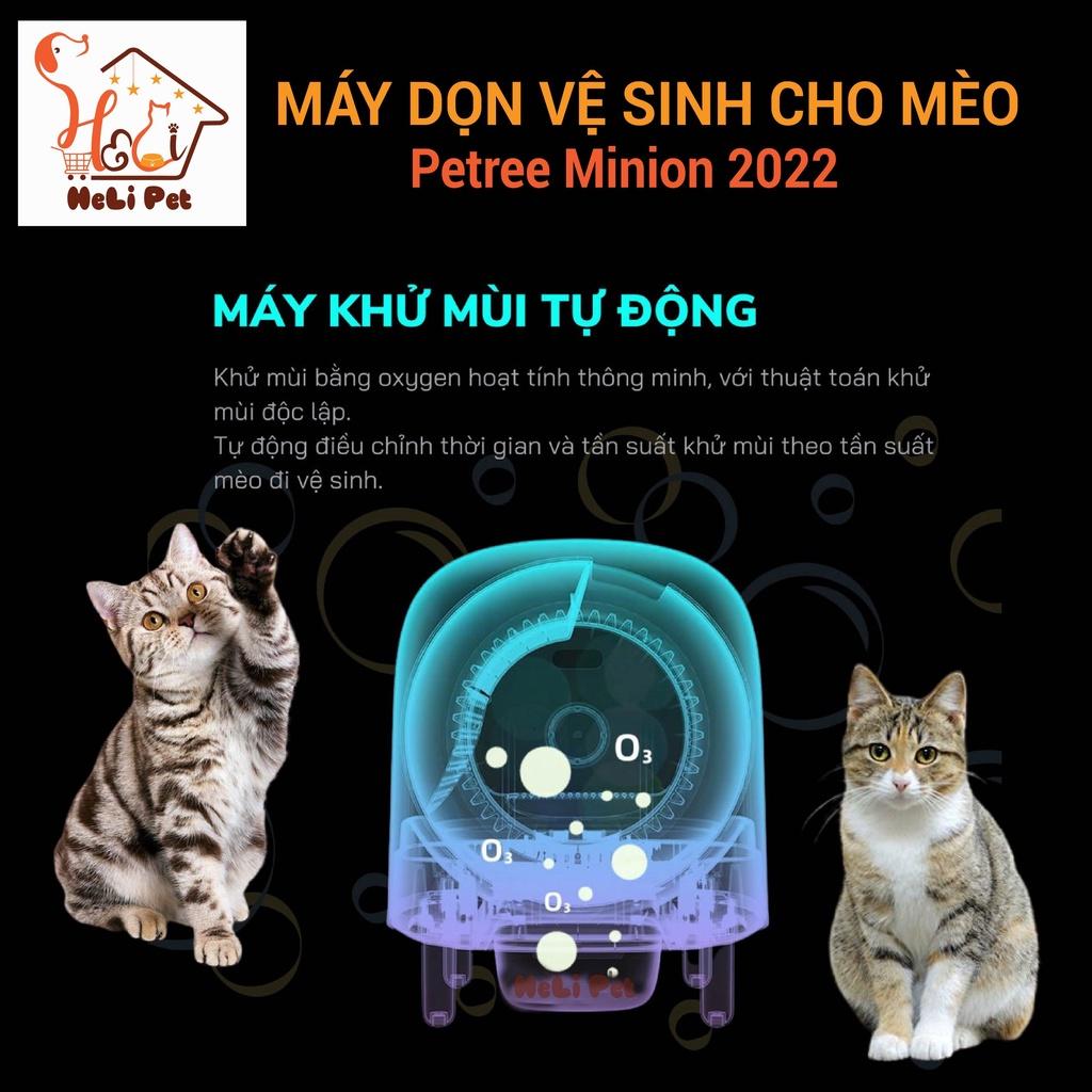 Máy Vệ Sinh Cho Mèo Tự Động PETREE 2 WIFI Bản Quốc Tế Có App Dùng Được Tất Cả Các Loại Cát Vệ Sinh Đất Sét, Cát Tofu, Cát Thủy Tinh- HeLiPet