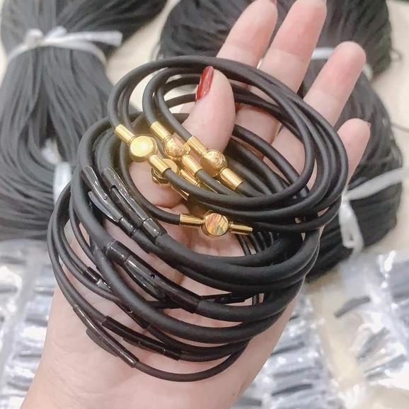 Vòng tay dây cao su đeo lu thống phong thủy nam nữ, Anchi jewelry