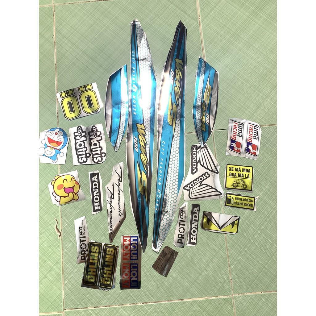 Tem wave S xanh ngọc crom 2006 - 2021