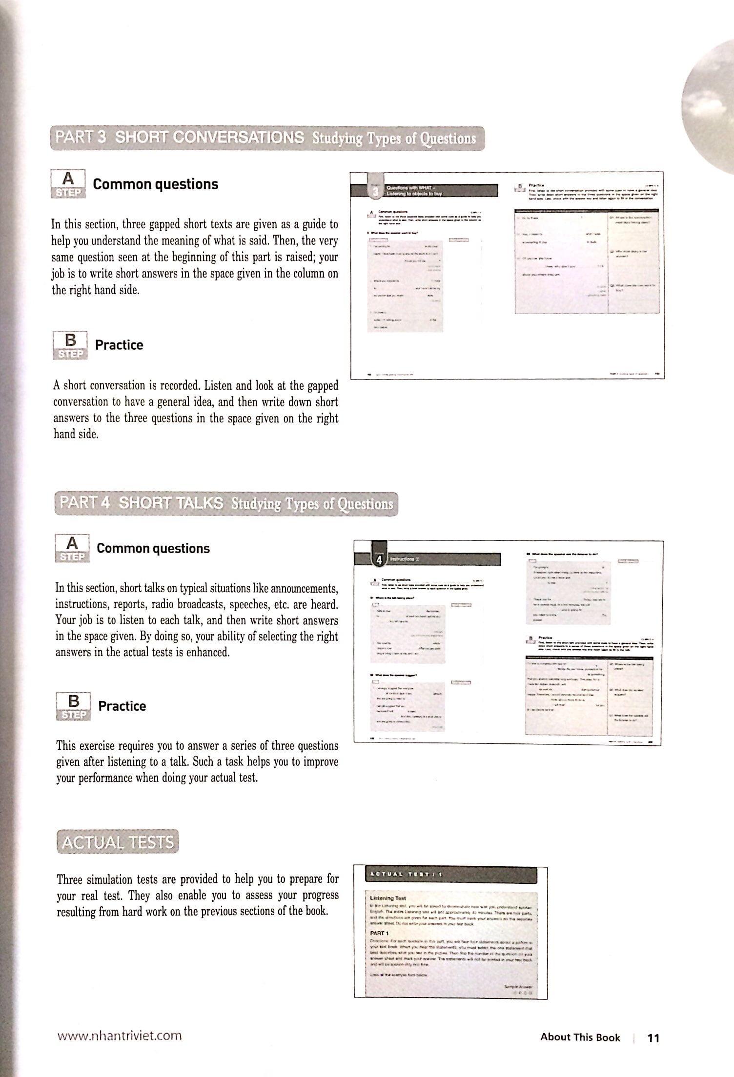 Sách TOEIC Training Listening Comprehension 860 - ảnh 8