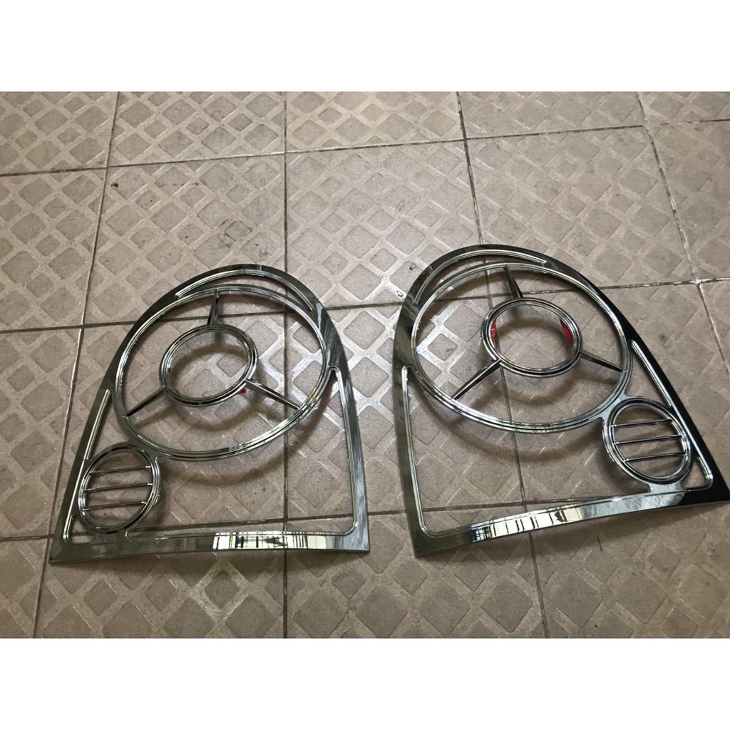 Ốp inox viền trang trí đèn hậu Chery QQ3 Giá bán tính 1 đôi