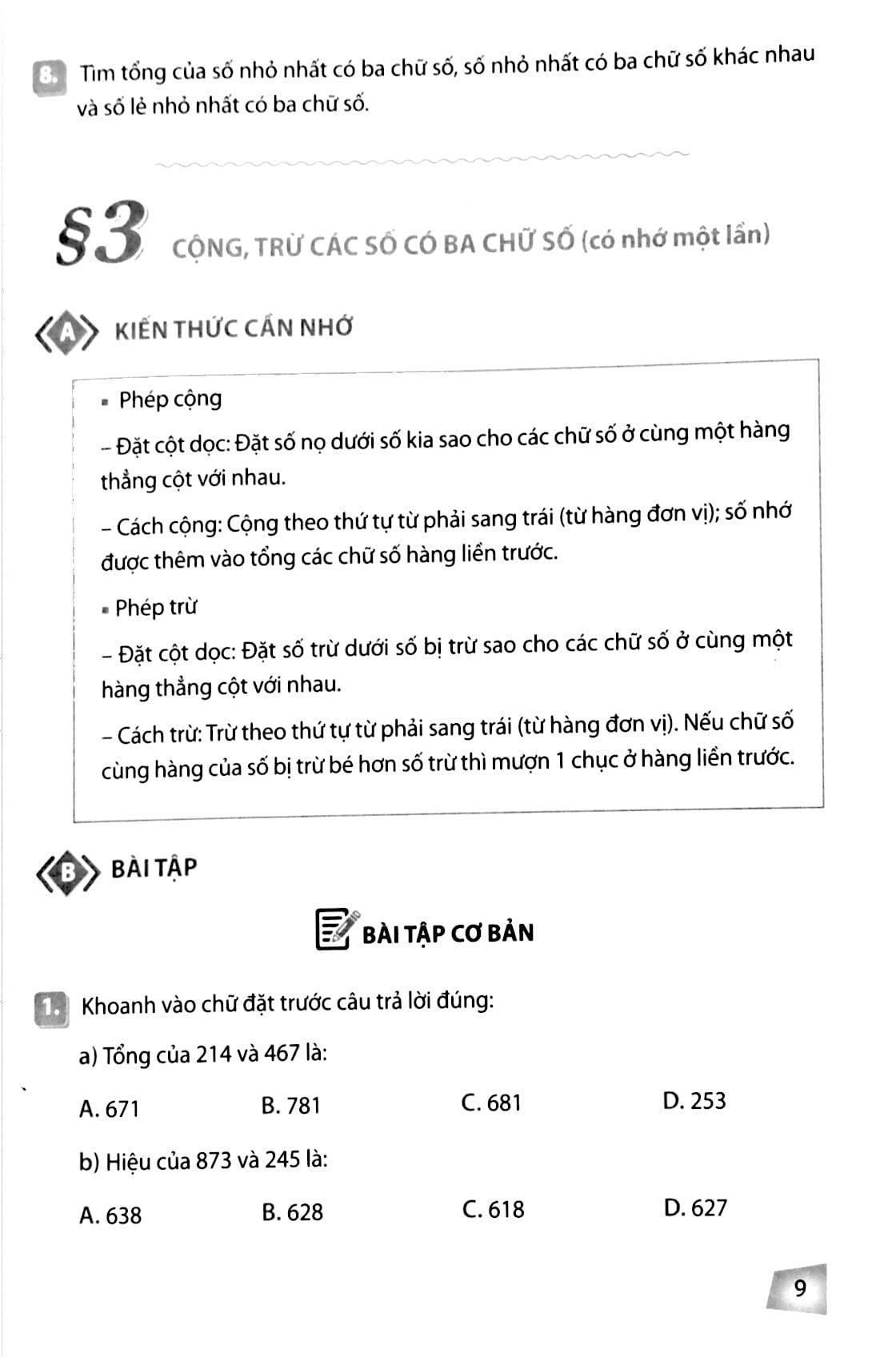 Rèn Kĩ Năng Học Tốt Toán 3 - Hỗ Trợ Phát Triển Năng Lực Giải Toán (Tái Bản)