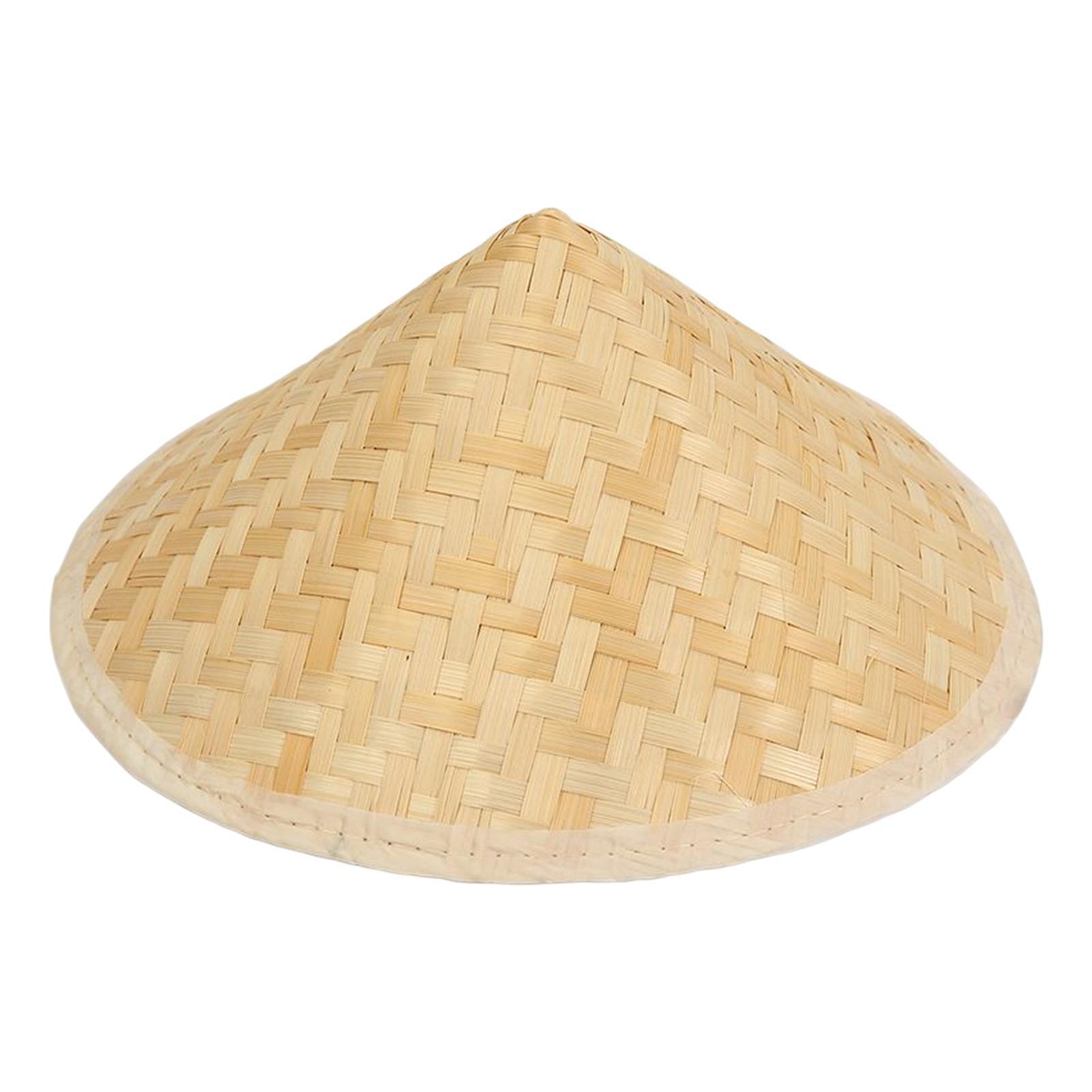 Bamboo Braided Hat Weaved Hard Shell Hat Sun Hats Wall Decoration Painting
