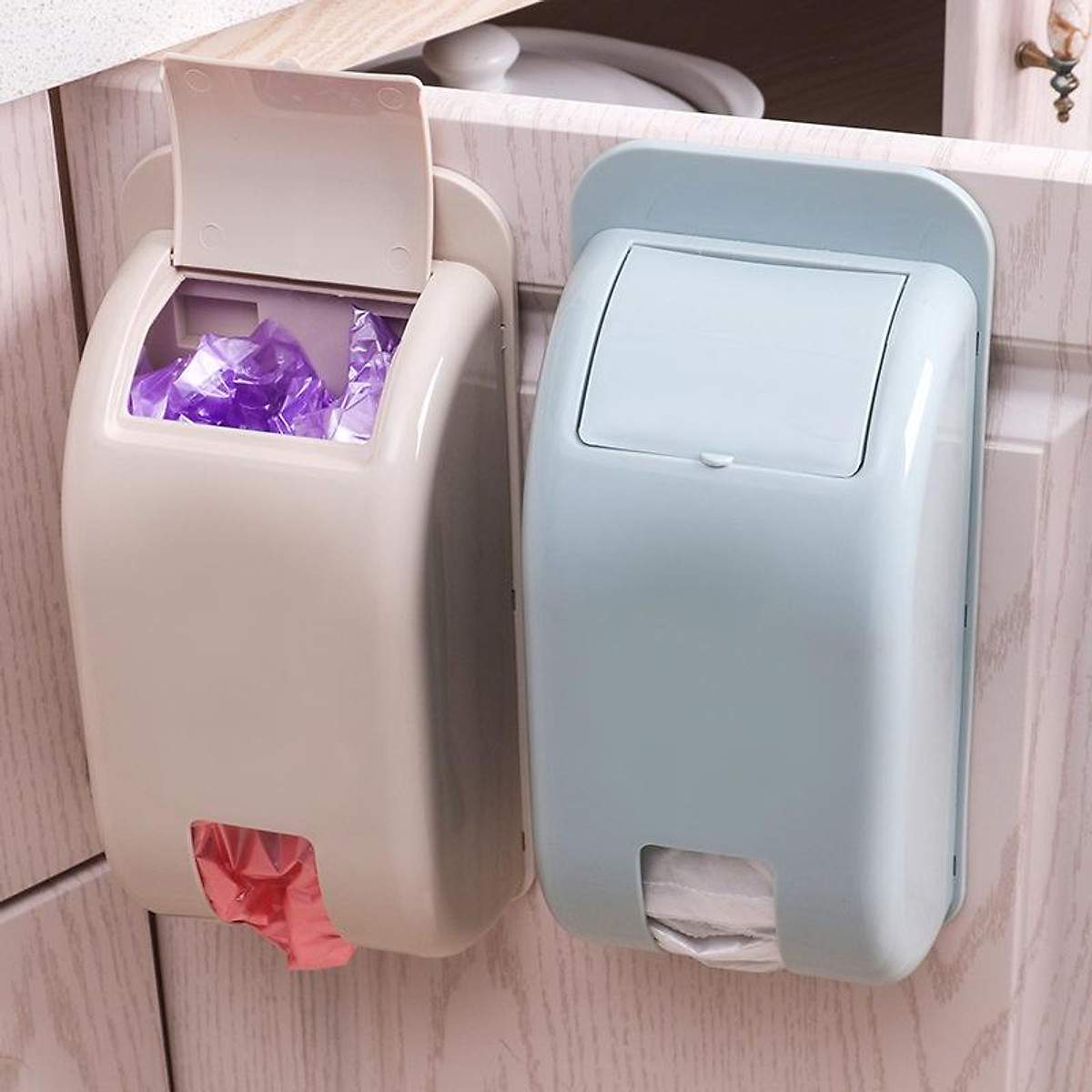 Hộp đựng túi nilon, túi đựng rác dán tường Việt Nhật 2755 - Hộp rút túi nilon gắn tường