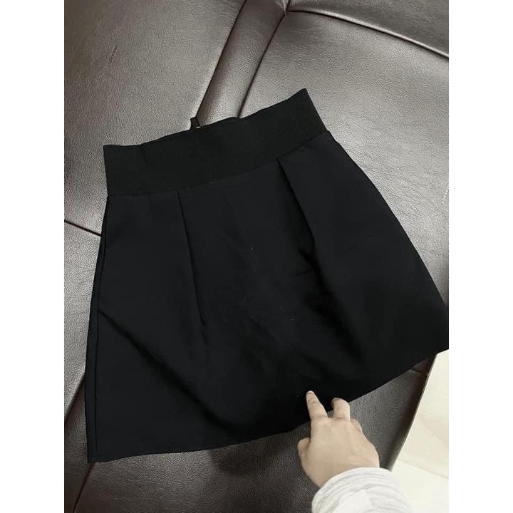 CHÂN VÁY ĐEN A KHÓA NỔI