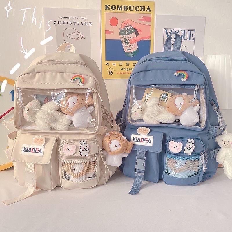 Balo Đi Học Uzllang Thời Trang Giá Rẻ Nhiều Ngăn XIADEA