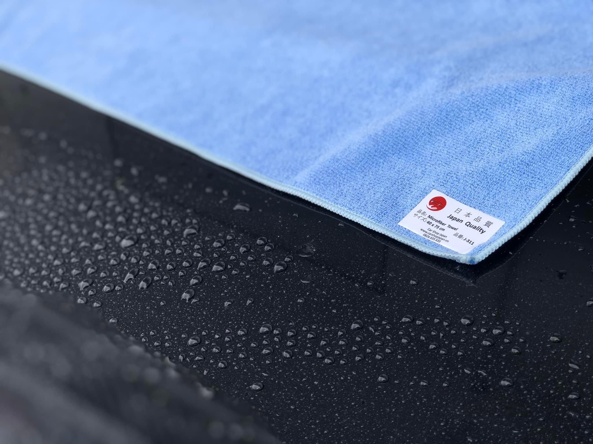 Khăn lau xe ô tô Microfiber - CAR SHOP JAPAN - Hàng cao cấp, chuyên dụng cho garage - Không làm xước sơn xe và lớp phủ bóng - Thấm nước cực nhanh - Siêu mềm mịn - Độ bền cao - Không rụng lông