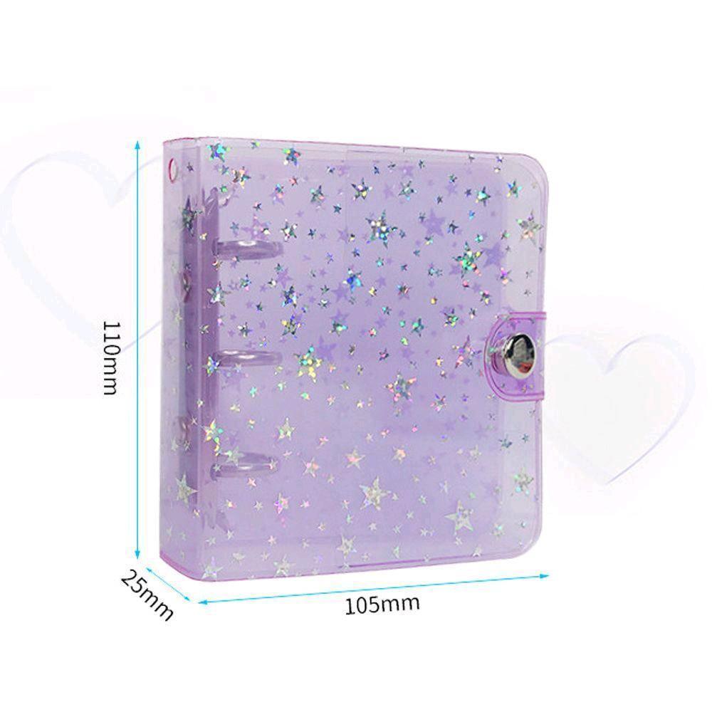 Binder mini bìa nhựa cứng đựng photocard, thẻ bo góc (sổ đựng ảnh size 6.5x9.4cm)