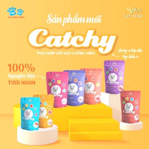 Pate Catchy cho mèo 5Plus goi 70gr