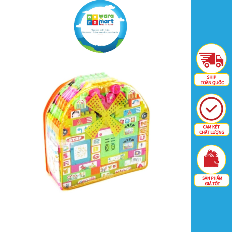 Bộ Đồ Chơi Xếp Hình 136 Chi Tiết - Có Túi Ba Lô Đựng – Tiện Lợi Cho Bé Yêu