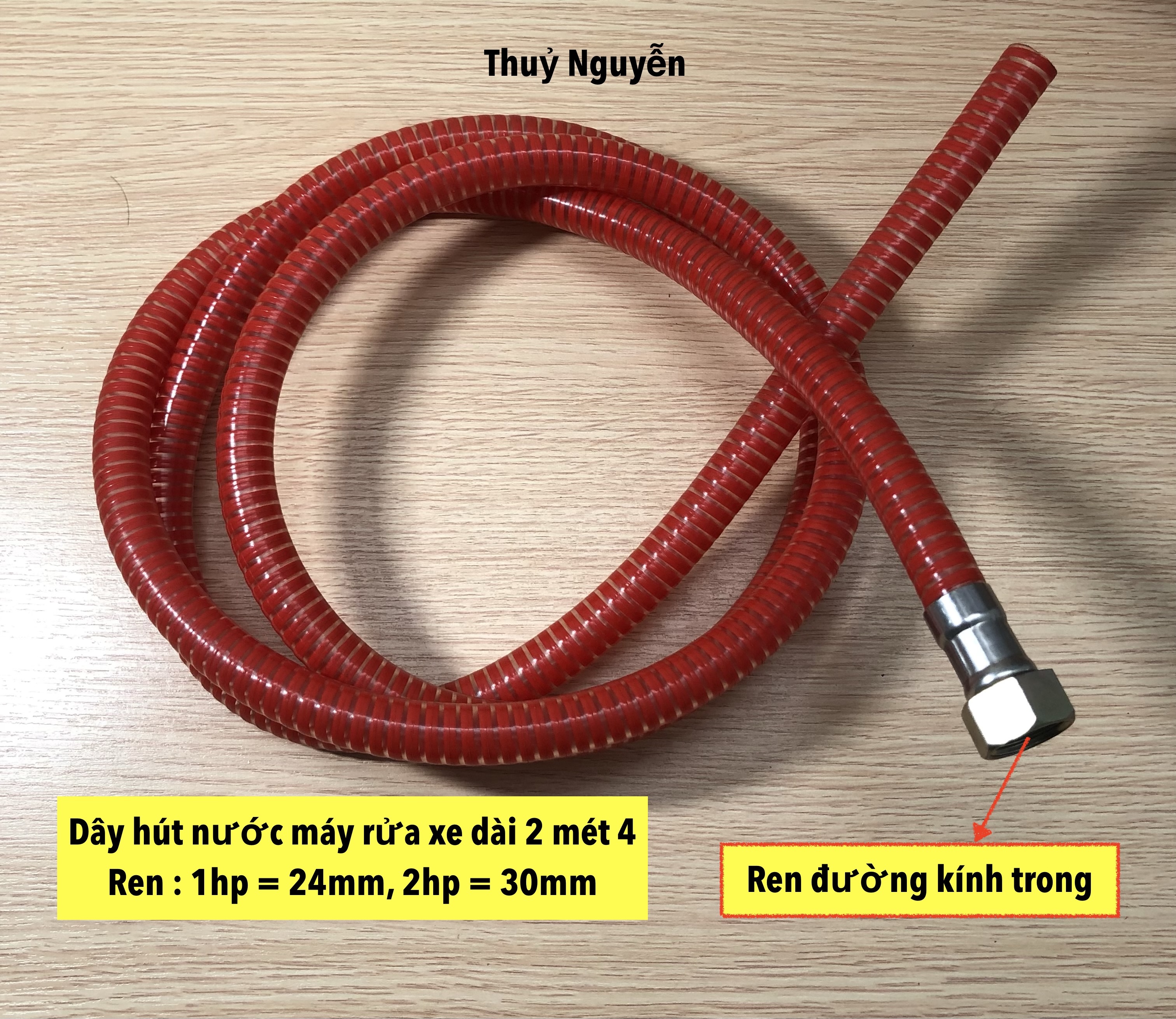 Dây hút nước / dây hồi nước máy rửa xe 1hp và 2hp