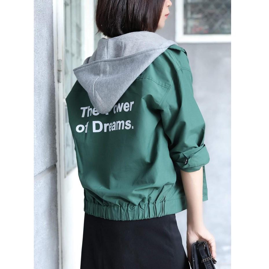 Áo khoác Kaki cao cấp in chữ lưng , áo khoác hình chữ TK Fashion - K110